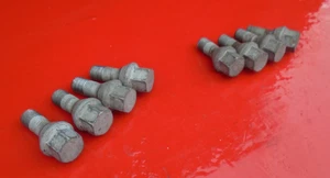 12 13 14 15 16 17 FIAT 500 WHEEL LUG NUT BOLT SET OF 8 OEM - Picture 1 of 6