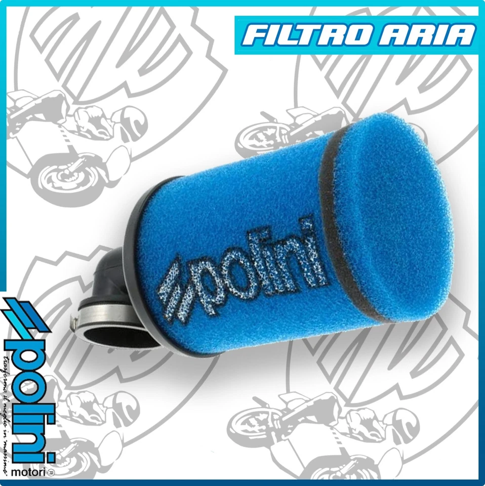 FILTRO ARIA AIRBOX EVOLUTION 90° Ø38 203.0029 POLINI ATTACCO CARBURATORE PHBG 19