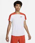 Nikecourt Dri-Fit Adv Slam Mens Tennis Top (White/Team Orange/Blue) Dn1820-100