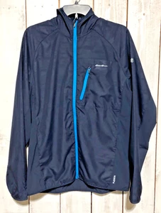 CHAQUETA PARA HOMBRE EDDIE BAUER MOTION FLEXION CREMALLERA COMPLETA CON CAPUCHA VIENTO/LLUVIA AZUL MARINO TALLA M - Imagen 1 de 6
