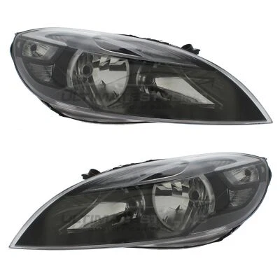 Headlights Volvo V40 Estate 2012-2016 Black Inner Headlamps 1 Pair Left & Right - Image 1 of 4