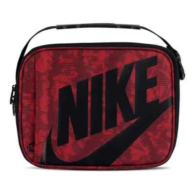 Сумка с короткими ручками Nike изолированная жесткая подкладка ланч-бокс Futura топливный пакет - 4 л спортзал красная - Изображение 1 из 4