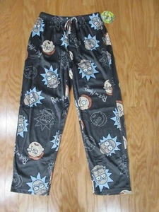 Rick and Morty Mens Soft Plush Lounge Pajama Pants L - Picture 1 of 3