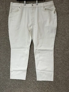 Old Navy Women’s Boyfriend Mid Rise White Denim Jeans Size 18 - Picture 1 of 8