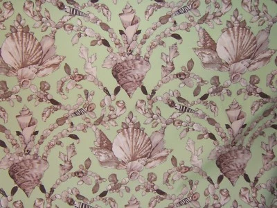 Scalamandre, Seashell Barroco, De Colección, Por Yarda, Color Lima Multi  Foto 1 de 4