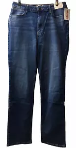 Wrangler Women's High Rise True Straight Fit Jean Long Pants Size 32x34 Blue - Picture 1 of 4