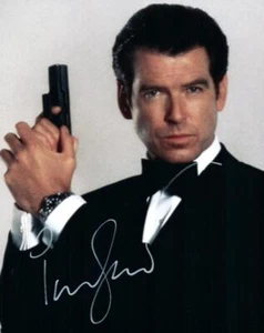 Foto autografiada de 8x10 firmada por Pierce Brosnan con certificado de autenticidad - Imagen 1 de 1