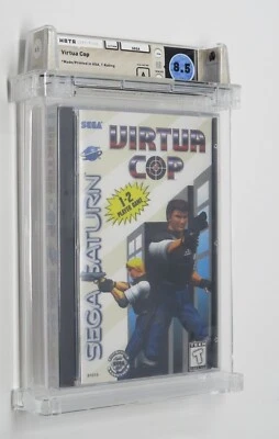 New Virtua Cop Sega Saturn Factory Sealed Video Game Wata 8.5 Graded Virtual CD - Image 1 of 4
