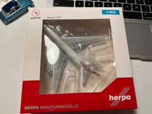 HERPA 1:500 523714 QANTAS BOEING 747-SP DIECAST MODEL VHTF - Picture 1 of 5