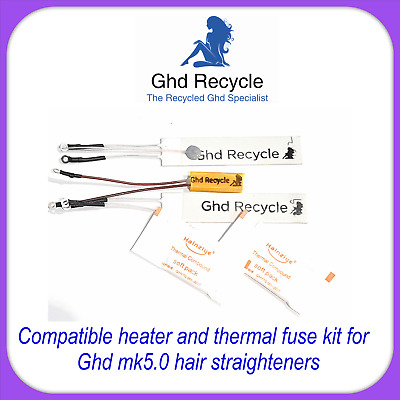 Ghd 70 Ohm Heater Element Repair Kit Including Thermal Fuse, Thermistor & Paste  • 10.99£