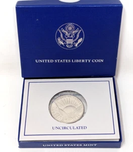 Vintage 1986 US Mint Liberty Commemorative Half Dollar Coin Uncirculated - Picture 1 of 7