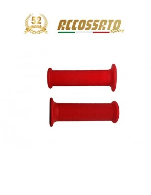 Coppia di Manopole Racing Accossato Monocolore BLU ROSSO GIALLO ARANCIONE- GR001 - Immagine 1 di 4