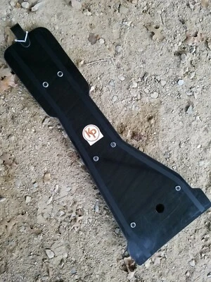 Kased Plates '87-'06 YAMAHA BANSHEE 3MM BLACK Lifetime Warranty Poly Skid Plate - Image 1 of 3