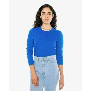 Women's' American Apparel Jersey Classic Long Sleeve Tee Comfort T-Shirt Blue XL - Picture 1 of 1