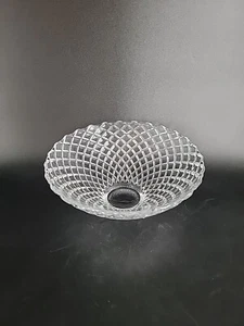 Nachtmann Germany Waffle Pattern Cut Clear Crystal 7" Round Flared Bowl - Picture 1 of 12