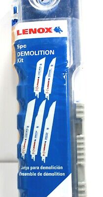 LENOX Reciprocating Saw Blade Kit Demolition 5-Pc. -1839465 9  3 Pc 6  2pc • 46.90£
