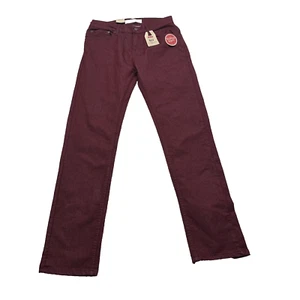 Levi's 511 Jeans Kids 20 Reg 30x30 Youth Red Slim Fit Stretch Outdoors Burgundy - Picture 1 of 8