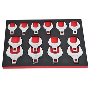1/2" Dr Jumbo Crows Foot Wrench Set SAE Size Range from 1-1/16 in to 2 in - Picture 1 of 10