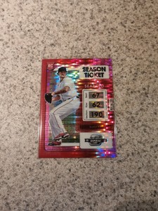 2022 Panini Chronicles Contenders Optic #10 Connor Seabold Pink Pulsar Prizm