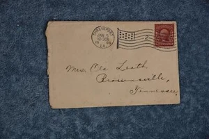 1909 Cover From Shreveport, LA - to Brownsville, TN - Picture 1 of 1