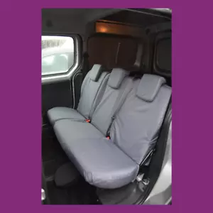 Rear Single Double Grey Seat Covers for Renault Kangoo ZE e-Tech 2011-21 - Picture 1 of 4