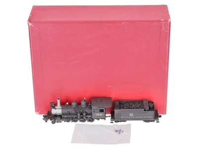 Key Imports 318 HOn3 Brass D&RGW 2-8-0 C-18 Steam Locomotive & Tender #318 EX - Image 1 of 4