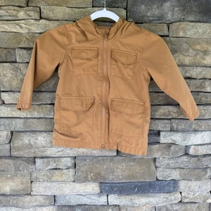Old Navy hellbraune khaki Utility Jacke Mantel Jungen Größe 3T - Bild 1 von 5