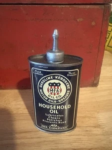 MFA Missouri Farmers Association Lead Top Household Empty Oiler Tin Oil Can - Picture 1 of 5