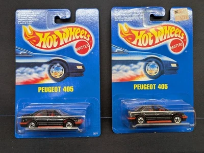 Tarjeta azul Hot Wheels International Peugeot 405, 2 disponibles Foto 1 de 2