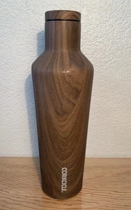 Corkcicle Walnut Finish Insulated Bottle 16 oz - Picture 1 of 8