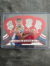2018-19 CROWN ROYALE Red #173 JACOB EVANS III RC 46/49 WARRIORS  Cincinnati 🔥🏀