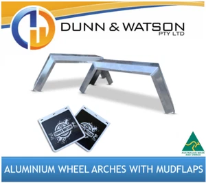 4WD Wheel Arch Mud Guard with Mudflaps Aluminum 4x4 Aus Made - Picture 1 of 1