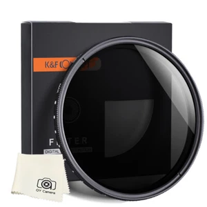 K&F Concept Filter Neutral Density ND 2-400 49/52/55/58/62/67/77/82mm fader DSLR - Picture 1 of 9