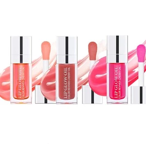 3Pcs Plumping Lip Oil Hydrating Lip Gloss Tinted Lip Balm Lip Care Transparen... - Picture 1 of 7