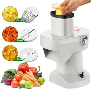 Trituradora cortadora eléctrica comercial trituradora de espesor para verduras frutas - Imagen 1 de 14