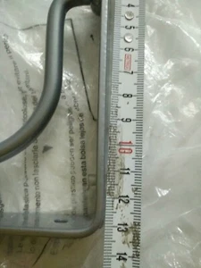 Coppia Staffe acciaio inox Verniciate Argento 14cm - Foto 1 di 6