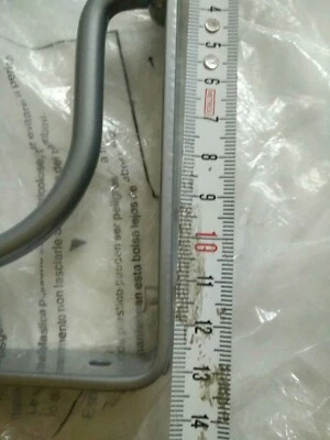 Coppia Staffe acciaio inox Verniciate Argento 14cm - Immagine 1 di 4