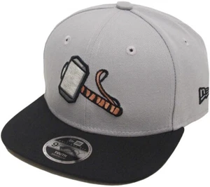 New Era Thor 9fifty 950 Grey Black Youth Snapback Cap Kids Kids Children - Picture 1 of 1