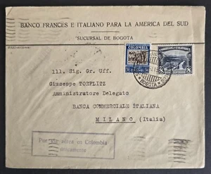 COLOMBIA Nice Air-Mail Cover to Italy 1932 - Picture 1 of 2
