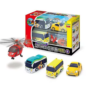 Tayo The Little Bus Friends Special Set Ⅳ (1 Helicopter, 3 Cars) - Picture 1 of 5