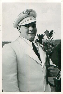 JOSEF MANGER GEWICHTHEBEN WEIGHTLIFTING OLYMPIC GAMES BERLIN 1936 IMAGE CARD - Picture 1 of 2