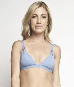 ROXY Solid Softly Love Reversible Fixed Triangle Bikini Top - Large - Picture 1 of 1