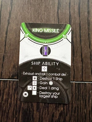 Tarjeta técnica promocional Last Light Game - King Missile Grey Fox Games Foto 1 de 2