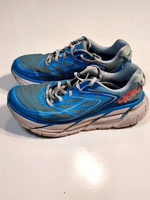 Hoka One One Clifton 3 Womens Running Shoes Blue Size 7 Walking Jogging Cushion - Image 1 of 4