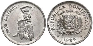 Dominikanische Republik 5 Centavos Gramos 1937-1989 KM#18-69 verschiedene Jahre - Bild 1 von 19