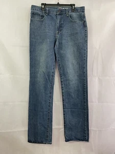 IZOD Men's Jeans Relaxed Fit Straight Leg Denim Blue Size 36x38 Actual 36x37 E4 - Picture 1 of 16
