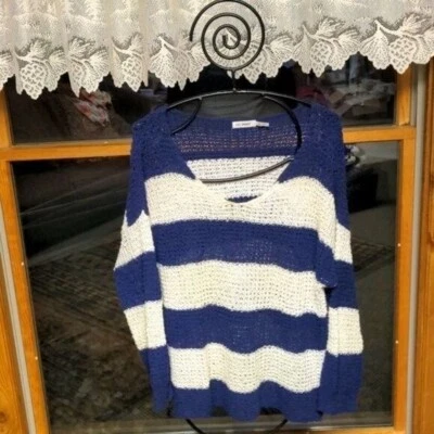 Azul Pimienta Manga Larga Azul Claro/Blanco Rayas Primavera y Otoño Talla Suéter L Foto 1 de 4