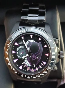 Marvel Black Panther Invicta 36354 50mm LE #08/3000 Watch NOS New Box - Picture 1 of 11