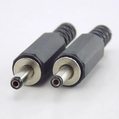2/5/10pcs DC Male Power Plug Jack Socket 1.35mm X 3.5mm Laptop Adapter Connector - Image 1 of 4