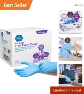 Versatile Non-Latex Nurse Gloves - Durable Nitrile-Vinyl Blend, 1000 Count XL - Picture 1 of 7